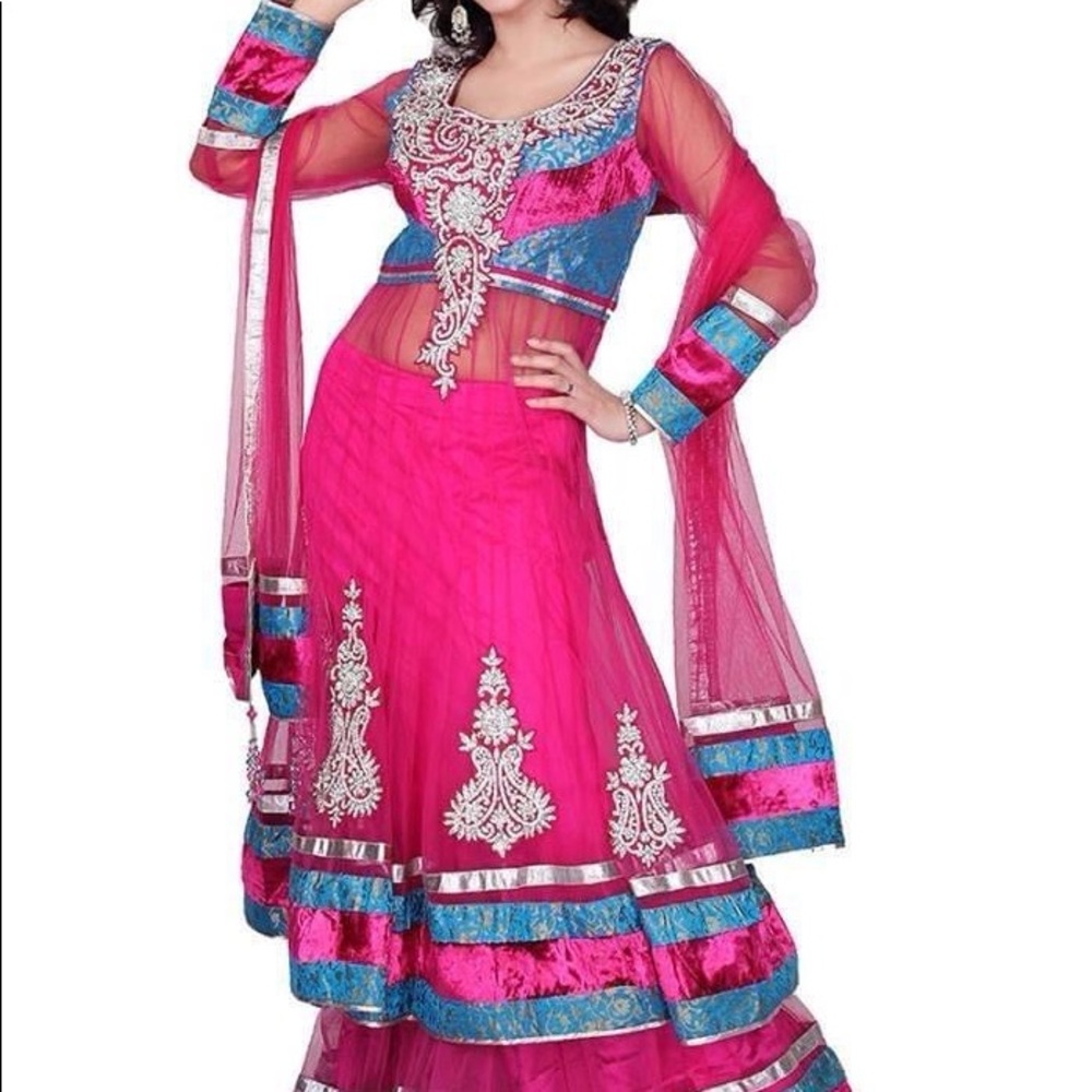 Laccha or long choli Lehenga